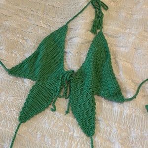 Crochet green top!!